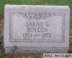 Sarah G. Boyden