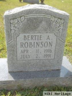 Bertie A Robinson