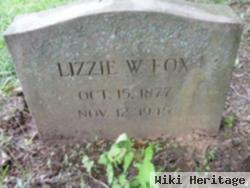 Lizzie W.(Illiams) Fox
