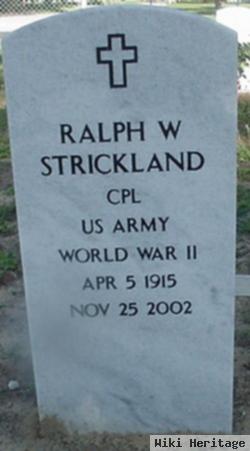 Ralph W Strickland