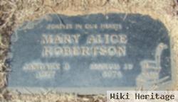 Mary Alice Robertson Wooten