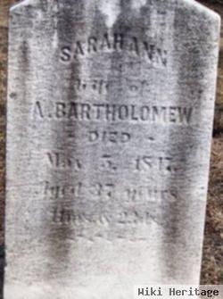 Sarah Ann Swartz Bartholomew