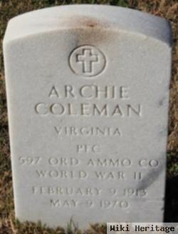 Pfc Archie Coleman