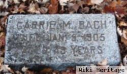 Mary E "carrie" Mcclure Bach