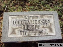 Louetta Johnson Leibee