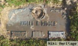 Violet M. Riddle