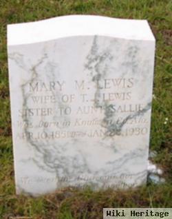 Mary M Lewis