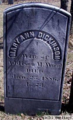 Mary Ann Dickinson Wood