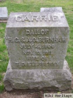 Caroline Angeline "carrie" Burnham Ellsberry