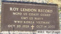 Roy Lendon Record