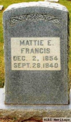 Martha Emily "mattie" Crawford Francis