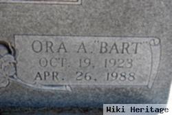 Ora Alexander "bart" Bartlett