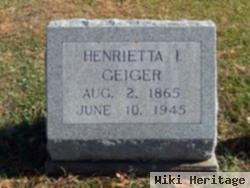 Henrietta Irene "etta" Geiger