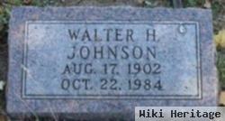 Walter H Johnson