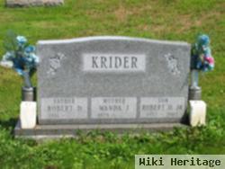 Robert D. "corp" Krider, Sr