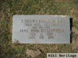 Jane Ann Williams Rosenheim