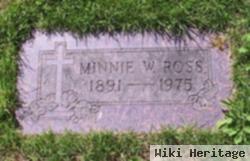 Minnie W Ross