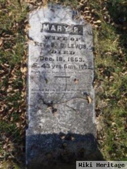 Mary P Woodworth Lewis