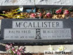 Ralph Fred Mccallister