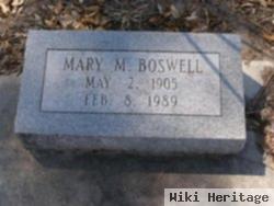 Mary M Boswell