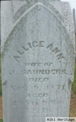 Allice Ann Saunders