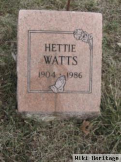 Hettie Sidwell Watts