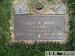 Leroy W Swope