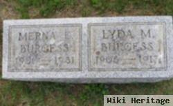 Lyda M Burgess