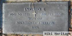 Ingrid E Martin