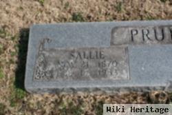 Sarah A "sallie" Jackson Pruett