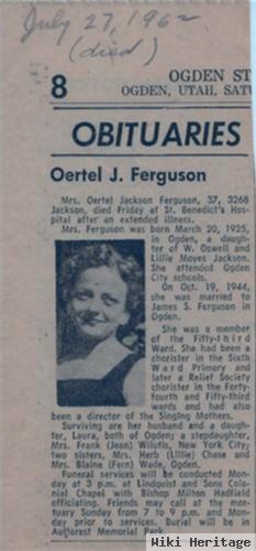 Ortel Oertel Jackson Ferguson