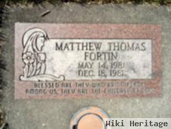 Matthew Thomas Fortin