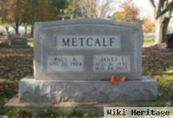 Janet I Samuels Metcalf