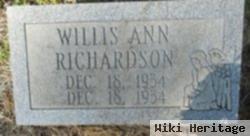 Willis Ann Richardson