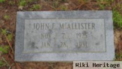 John E Mcallister