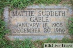 Mattie Suddeth Gable