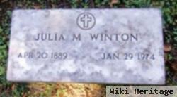 Julia M Winton