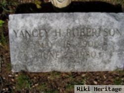 Yancey H. Robertson