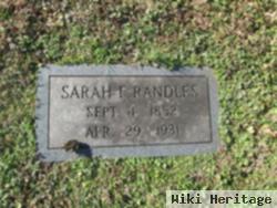 Sarah E Randles