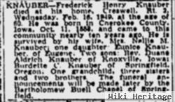 Fredrick Henry "fred" Knauber