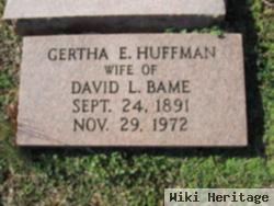 Gertha Elizabeth Huffman Bame