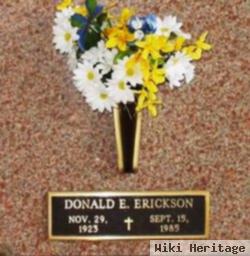 Donald E Erickson