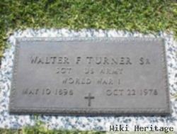 Walter F Turner, Sr