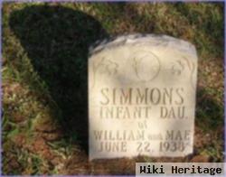 Infant Daughter Simmons