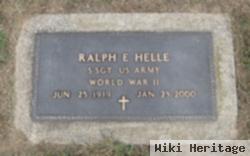 Ralph E Helle