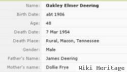 Oakley E. Deering