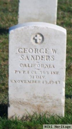 George W Sanders