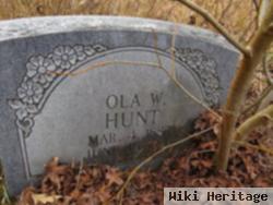 Ola W Hunt