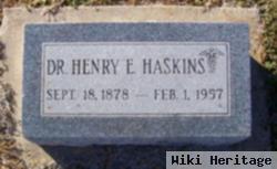 Dr Henry Edgar "harry" Haskins