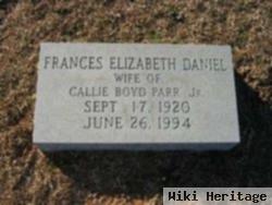 Frances Elizabeth Daniel Parr